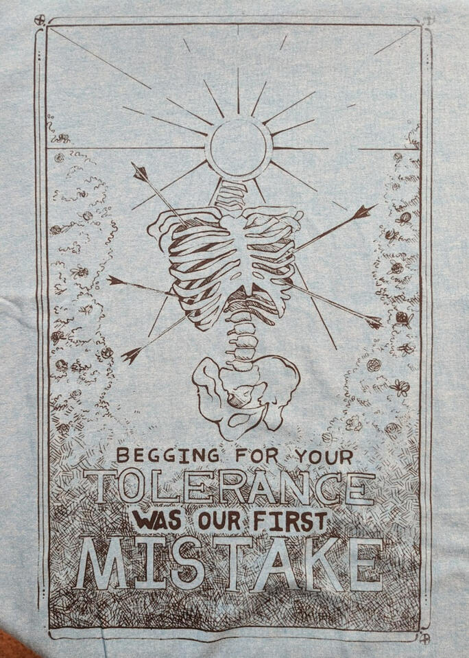 "Begging For Your Tolerance Was our First Mistake" Print February 2025 (2/4)