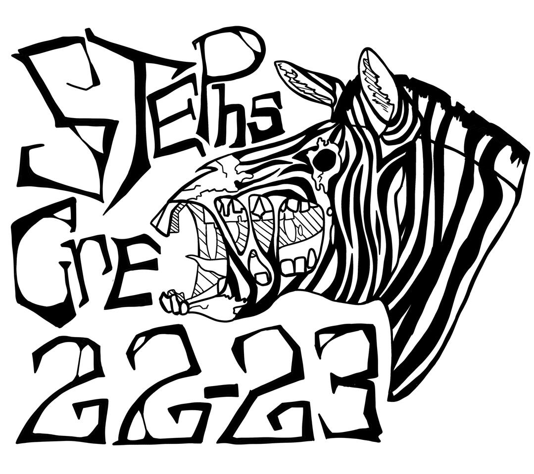 "Zombra Crew Flag" (1-14-23). The design the Zombras used for the 2023 Polaris Games Flag